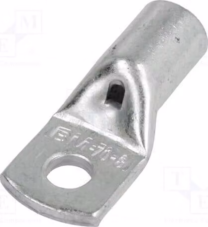 1 morsetto a anello: morsetto a tubo per cavi, connessione a crimpare, sezione 50÷70 mm², filettatura M8, rame, BM 01937, isolato