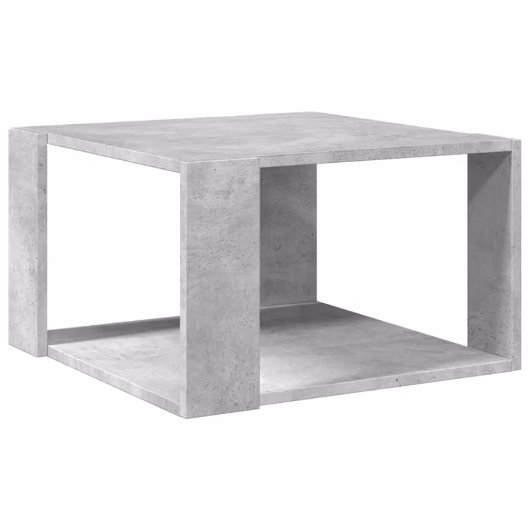 Tavolino Salotto Grigio Cemento 51,5x51,5x30 Legno Multistrato