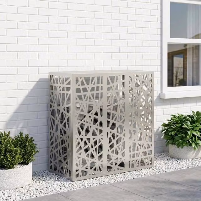 Copertura per condizionatore d'aria Argento 110 x 50 x 105 cm 8014175