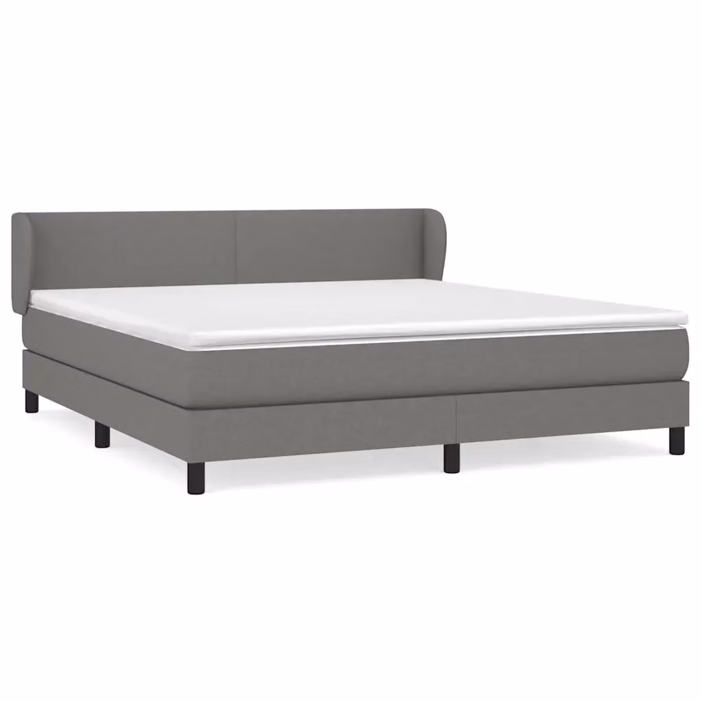 Letto Ibrido con Giroletto a Molle e Materasso vidaXL in Grigio e Bianco L/P/H: 160 x 200 x 88 cm – 2