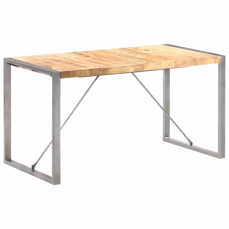 Maison Exclusive - Tavolo da pranzo 140x70x75 cm in legno massello di mango grezzo