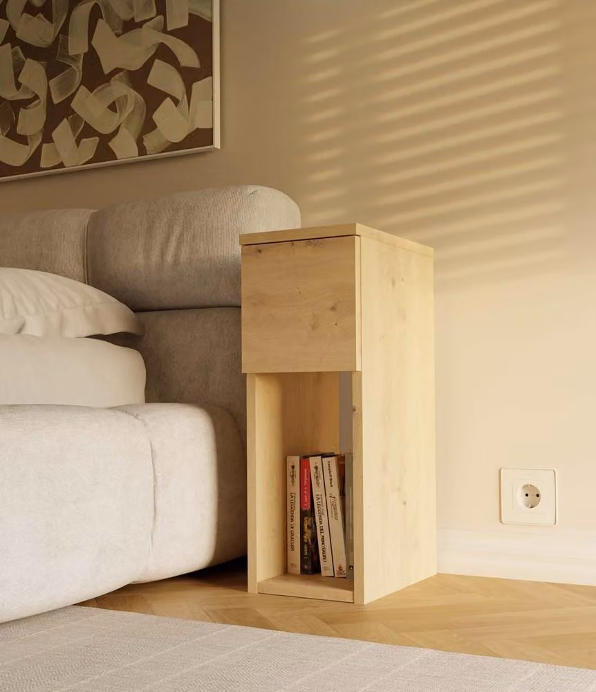 Comodino FALKVILE 1 - rovere artigianale