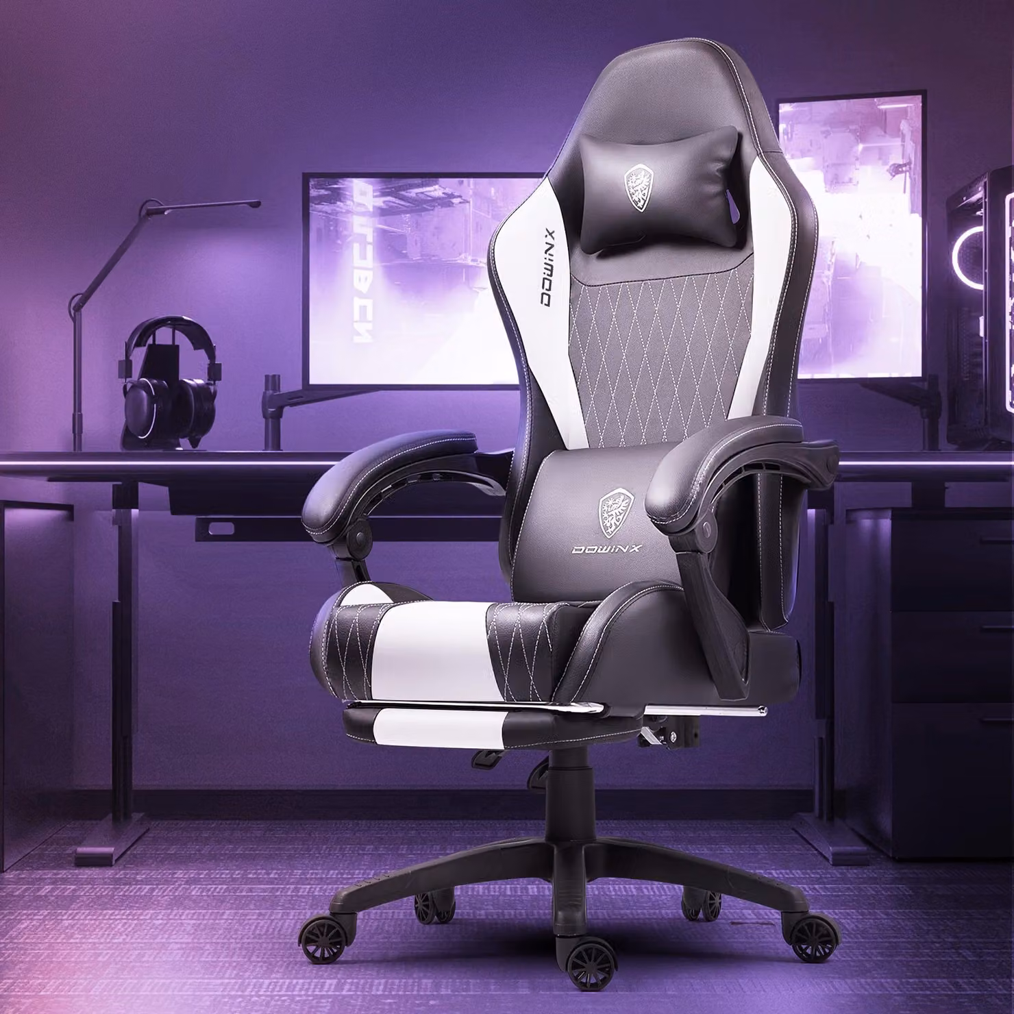 Sedia da ufficio - Sedia confortevole - Sedia da lavoro - Sedia per computer - Sedia ergonomica - Cuscino sedile a molle insacchettate