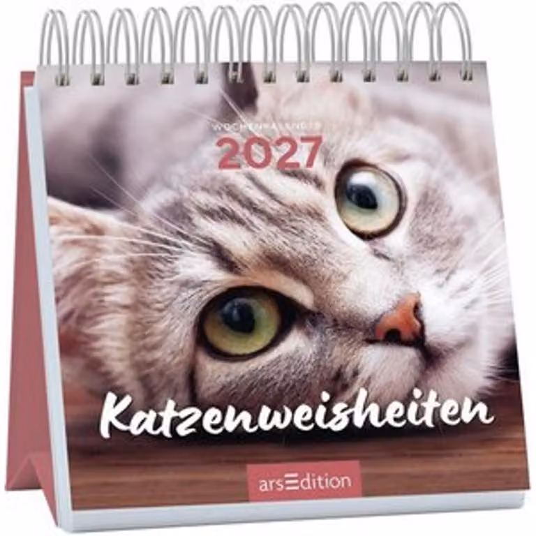 Mini calendario settimanale "Perle di saggezza dei gatti" 2027