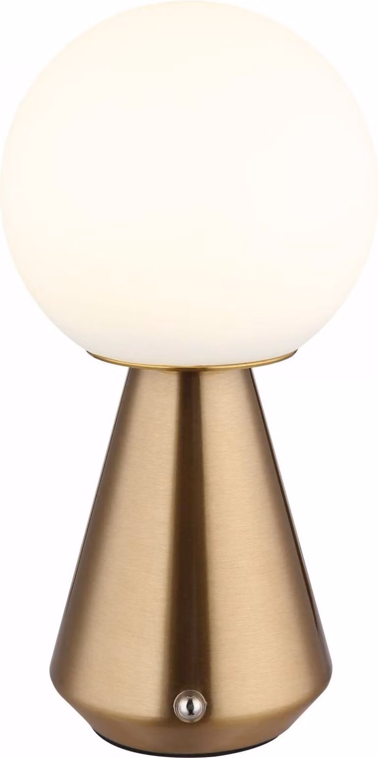 Lampada da tavolo a LED, rame, touch, dimmerabile, H 23,5 cm