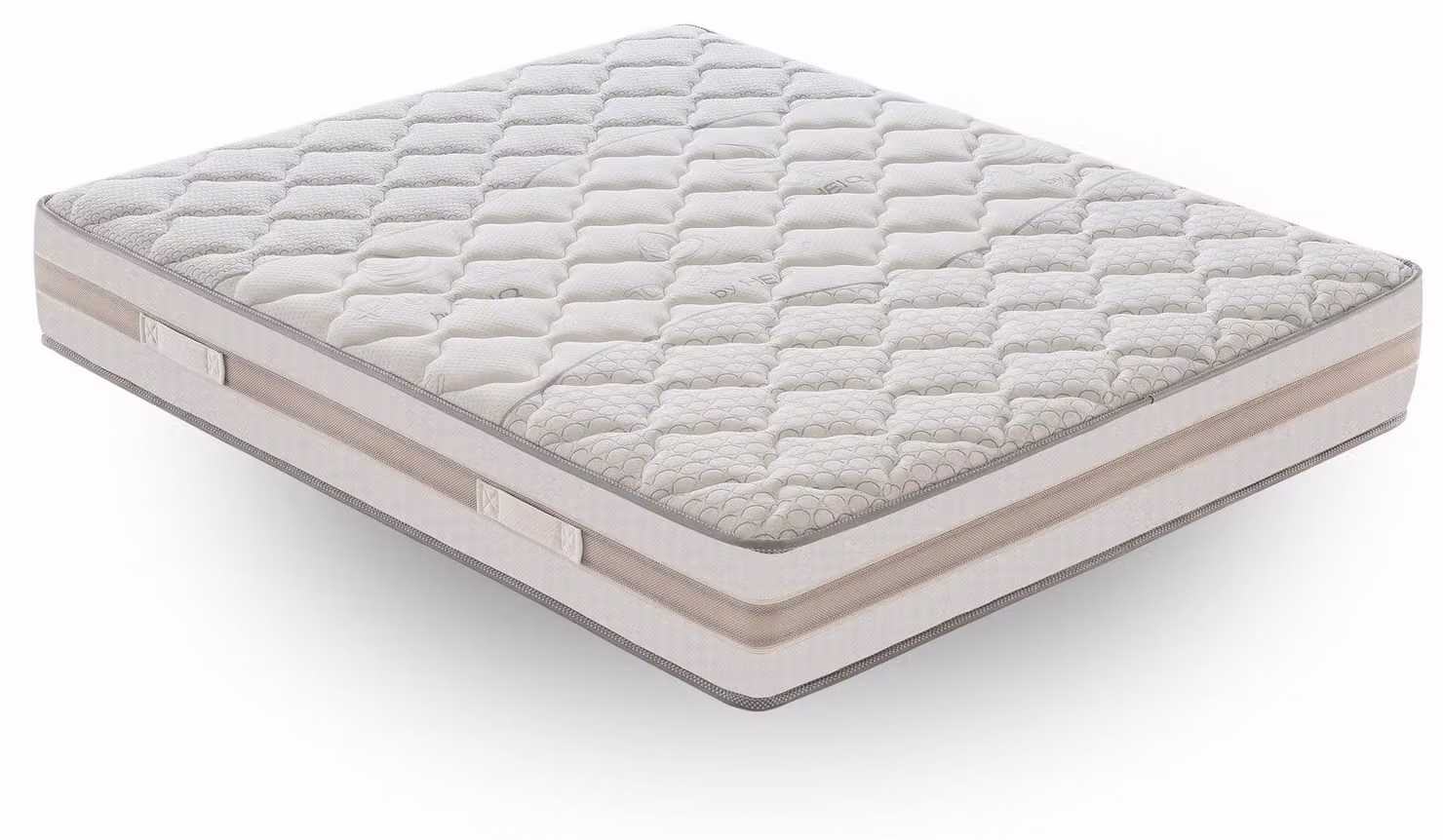 Materasso 150x190 cm, Alto 25 cm, 800 Molle Insacchettate, 9 zone differenziate, Rigidità H2, Memory Foam 5 cm, 100% Italy , Sfoderabile