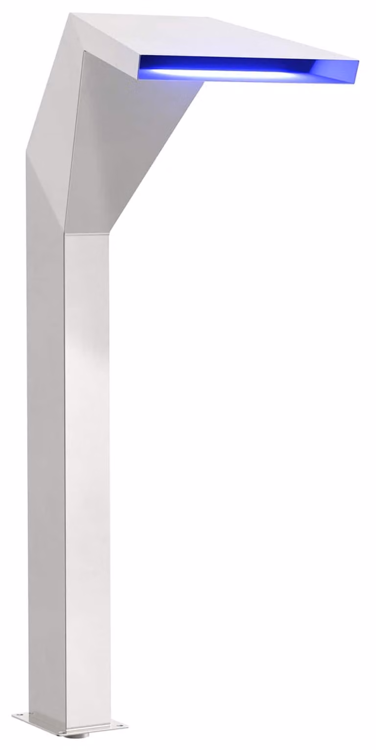 Cascata per piscina in acciaio inossidabile, 50 x 30 x 90 cm, colore argento