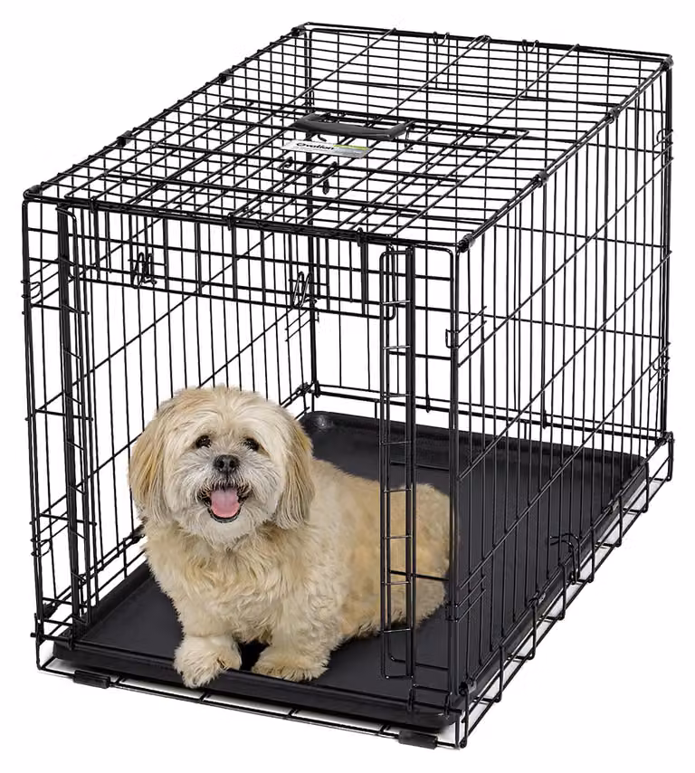 Trasportino per cani, pieghevole, 76 cm (30 pollici), nero, con divisorio