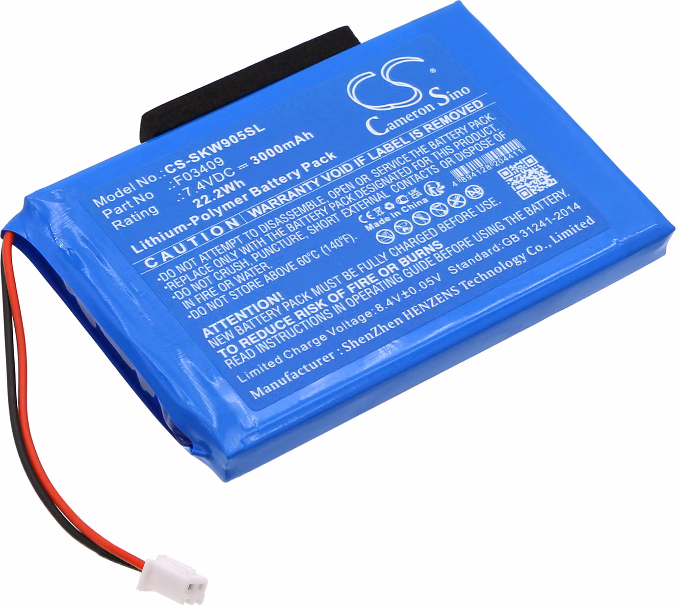 TECHTEK Batteria compatibile con [Satlink] Data Satellite Signal Finder Dvb-S Digital Lcd, WS-6902, WS-6905, ws-6905 only SE Version, WS-6906, ws-690