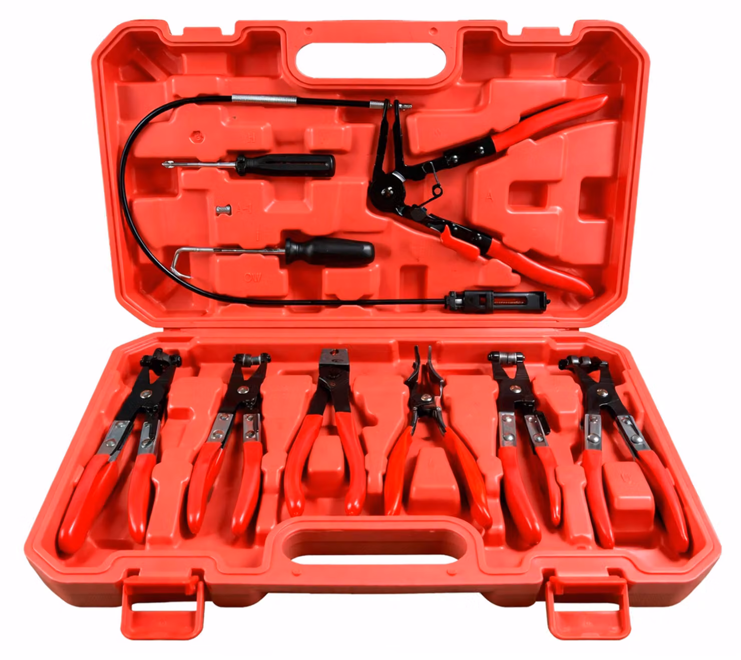 Set-kit pinza fascette auto, stringitubo per riparazione, pinze per morsetti impianti 9 pezzi Gebo Tools