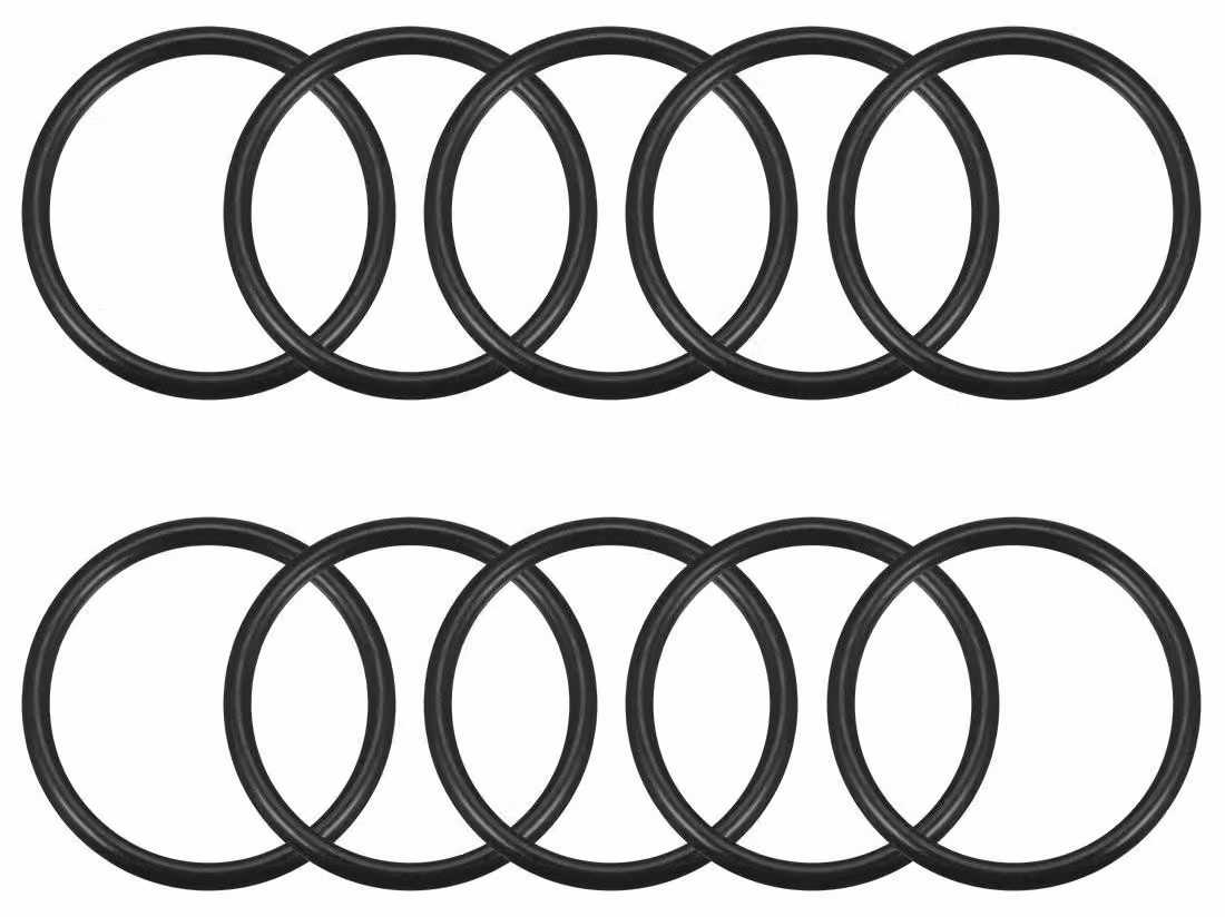 O-ring in gomma nitrilica, 10 pezzi, diametro esterno 53 mm, colore nero