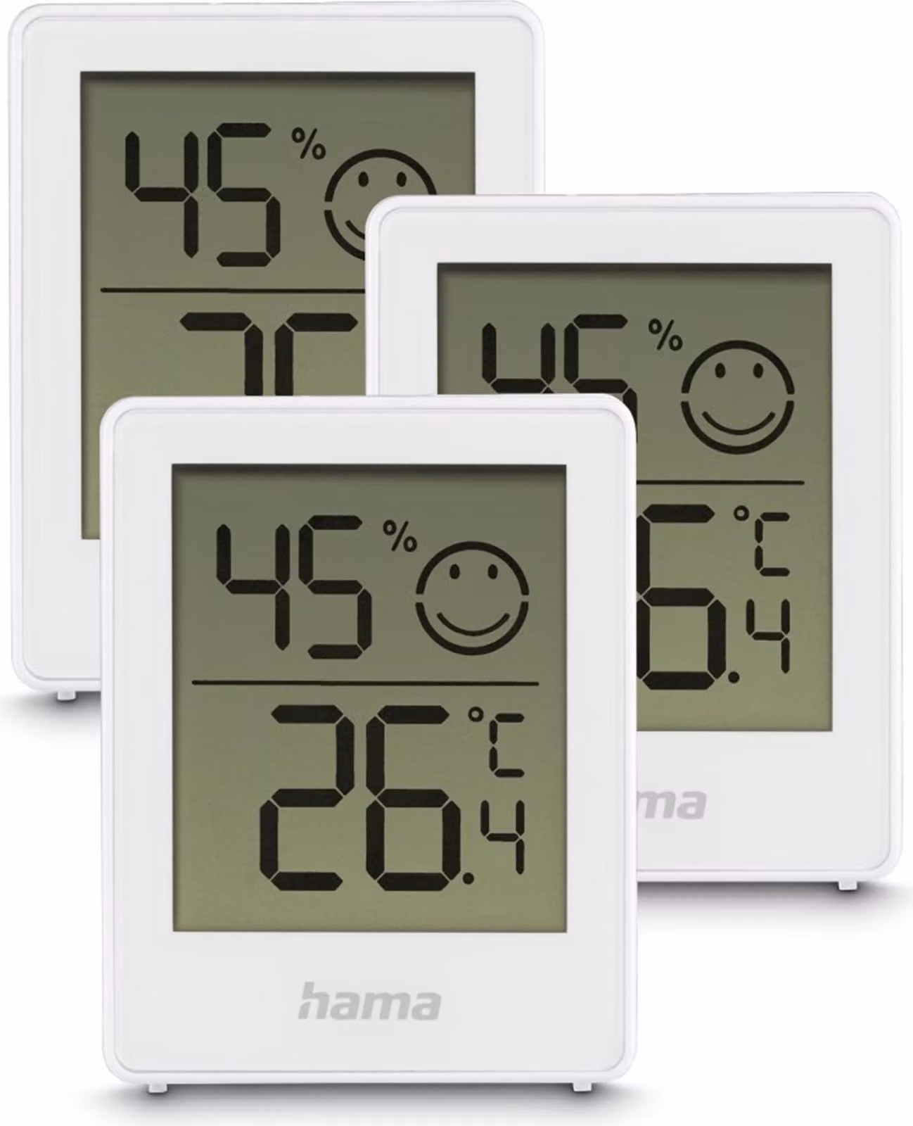 Hama Cres, Termometro elettronico, da interno, F, °C, -20 - 60 °C, Digitale, Bianco