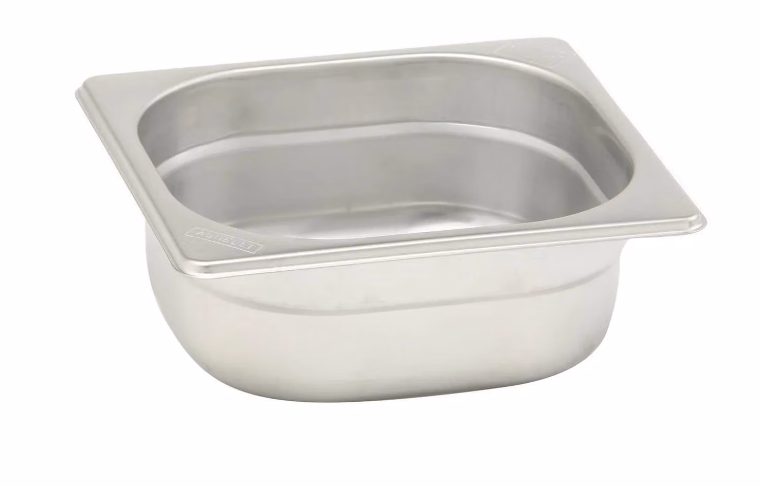 Bacinella Gastronorm in acciaio inox GN 1/6 6 pezzi cm. 17,6x16,2 h. cm. 6,5