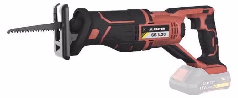 Sega a coda, a batteria SS L202, 18V, 2Ah, 2 batterie agli ioni di litio, (caricatore + borsa), STAYER