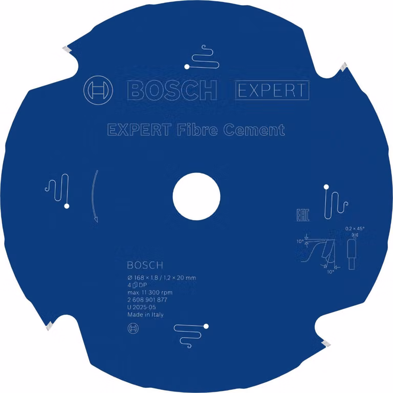 Lama circolare EXPERT Fibre Cement, 168x1,8/1,2x20 mm, Z4