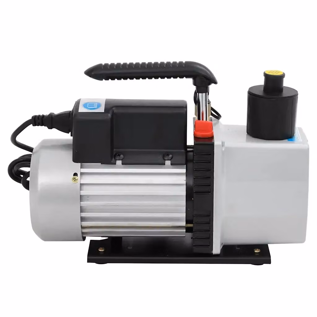 Pompa per vuoto a doppio stadio vidaXL in alluminio color argento 50 L/min – 2