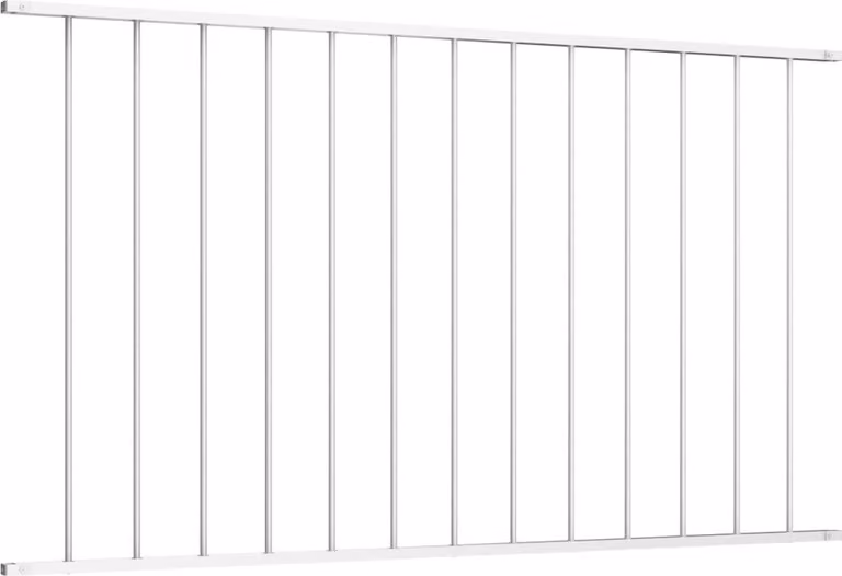 Pannello di recinzione Woerden in acciaio verniciato a polvere 1,7x1,17 m Bianco