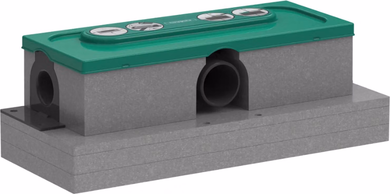 hansgrohe uBox universal GK per canalette doccia Alloggiamento scarico per installazione standard, 1 pz.