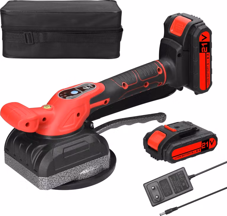 macchina per la posa di piastrelle 21V - strumento vibrante ad alte prestazioni per piastrelle da parete e da pavimento, decorazione della casa con ventosa allargata