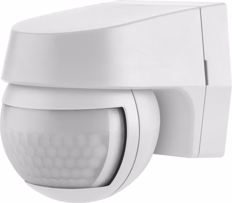 Sensore LEDVANCE per montaggio a parete, raggio di rilevamento di 110 gradi, classe di protezione IP44, bianco, SENSOR WALL