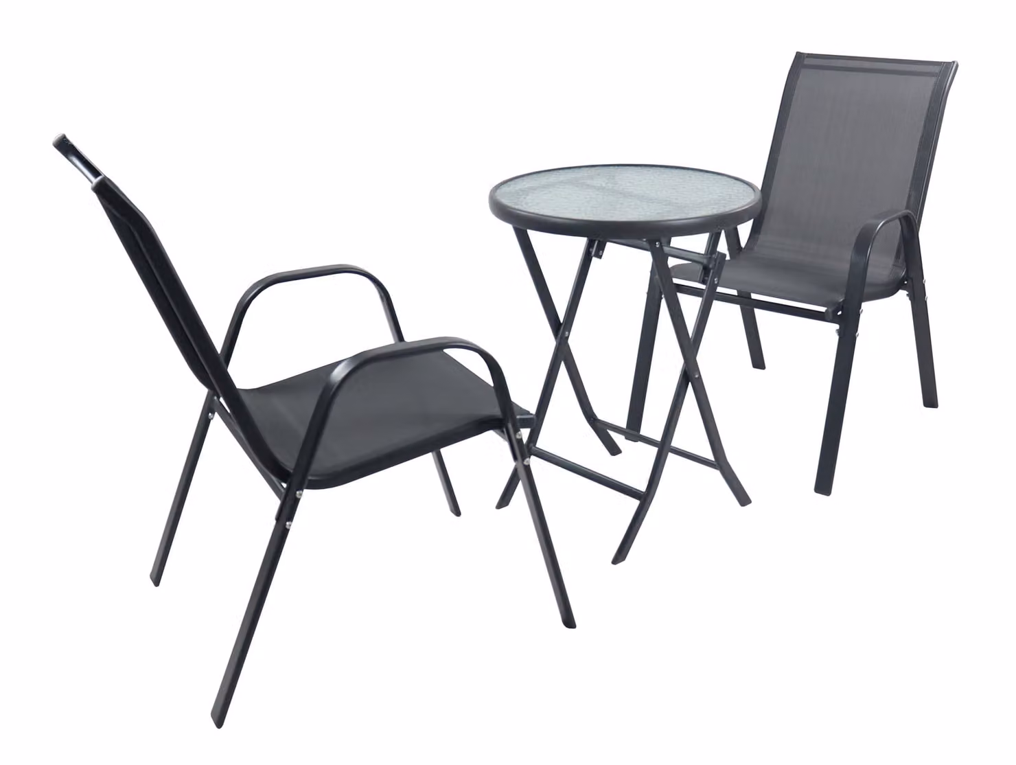 Set 3 pz mobili da giardino | gruppo posti a sedere gruppo da pranzo | 1xtable, 2x sedie | dimensioni tavolo ca. H. 89 x W. 55 x D. 55 cm | Set Giardino - Sonlas