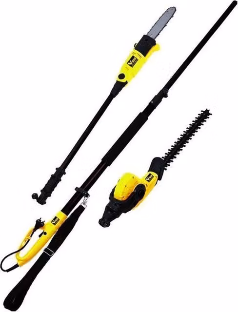 Tagliasiepi e Potatore 2 in 1 Elettrico Telescopico Vigor VTP-450-710 Giallo con Catena OREGON
