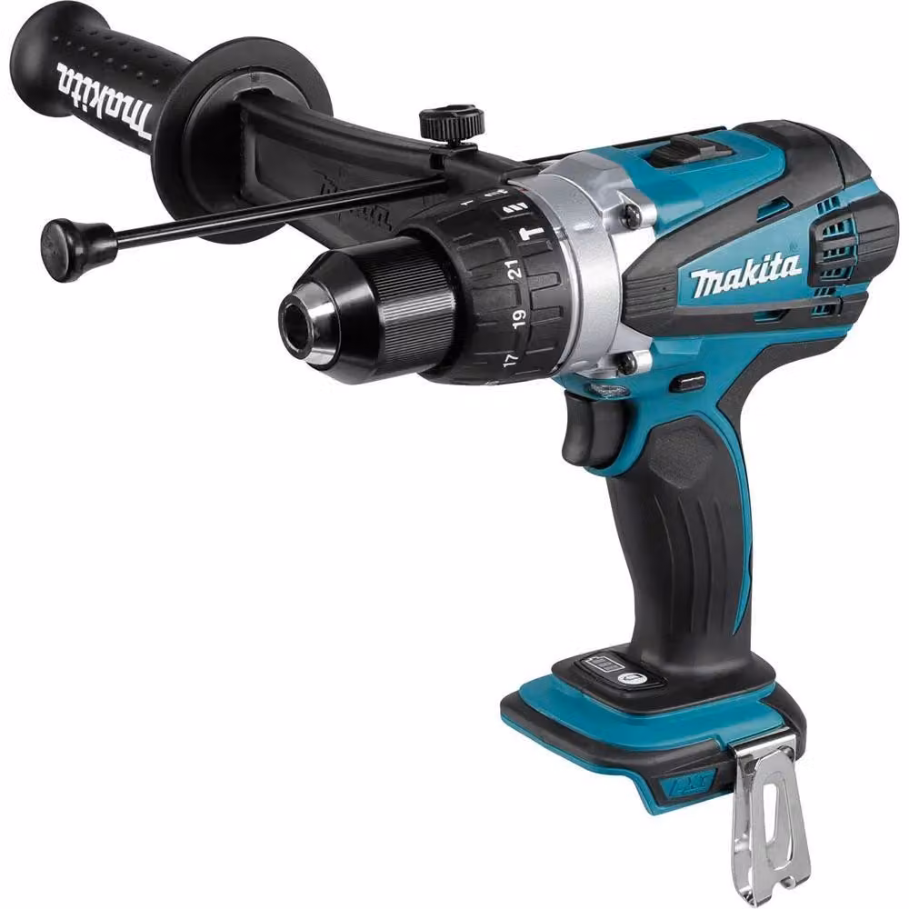 Makita DHP458Z Trapano 2000 RPM senza chiave 2,3 kg Nero, Blu