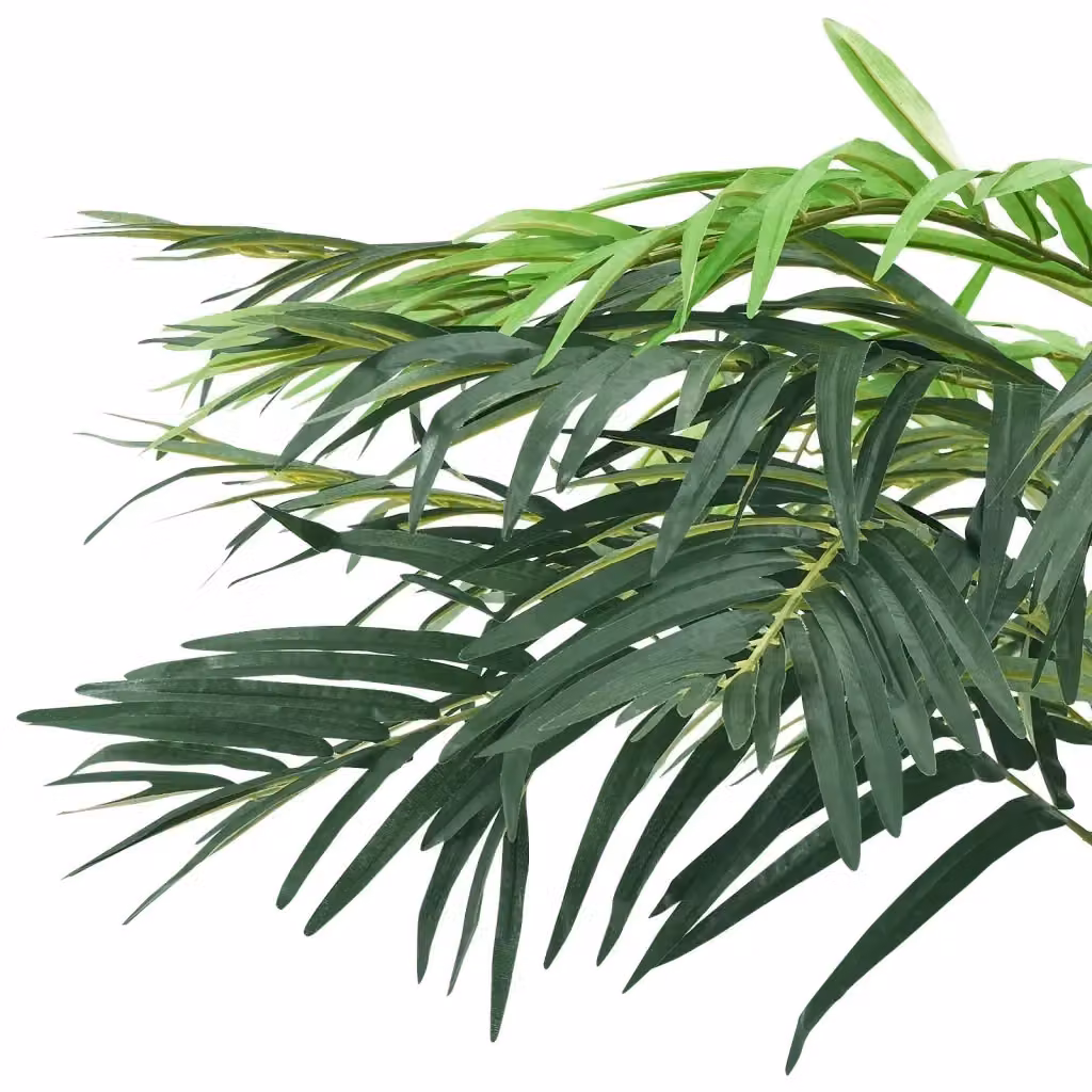 Palma di Phoenix Artificiale con Vaso vidaXL, Verde e Nero, Altezza: 215 cm – 2
