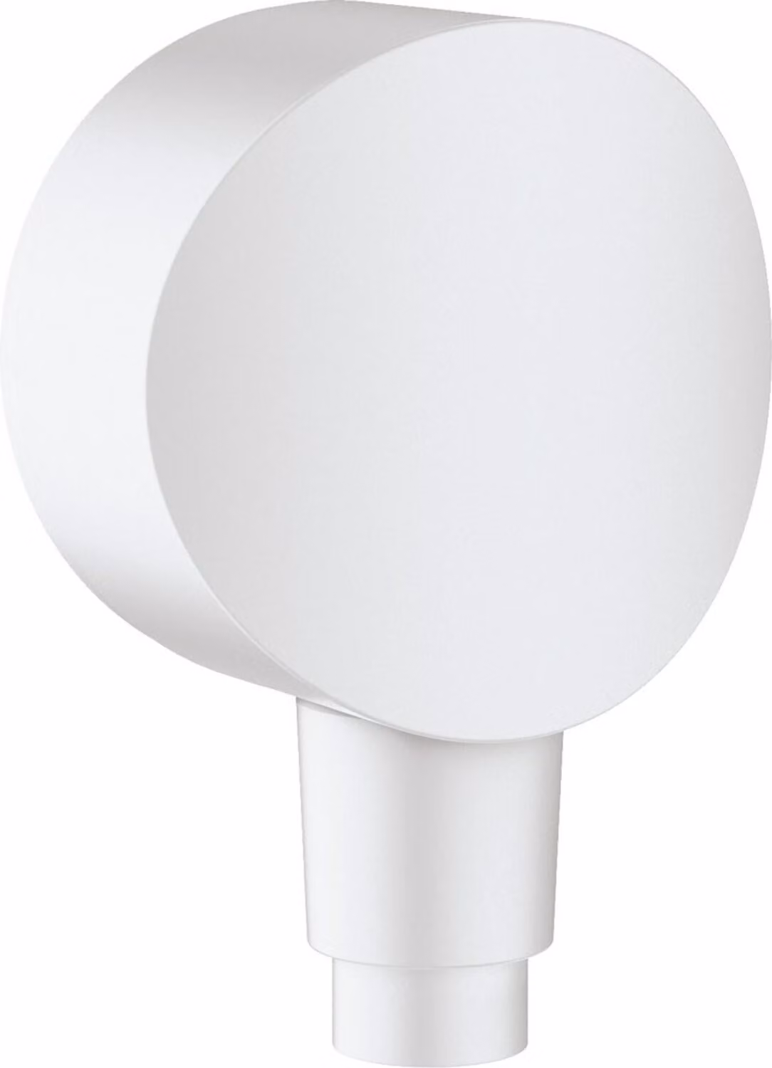 hansgrohe FixFit raccord mural S avec clapet anti-retour et coude de raccordement en plastique, chrome, 26453700, 26453700