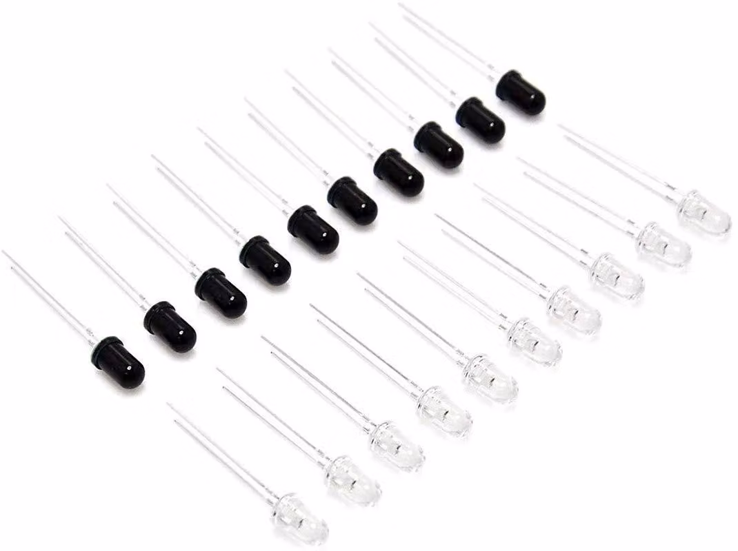20 LED a infrarossi, 5 mm, 940 nm, 10 trasmettitori + 10 ricevitori, per Arduino