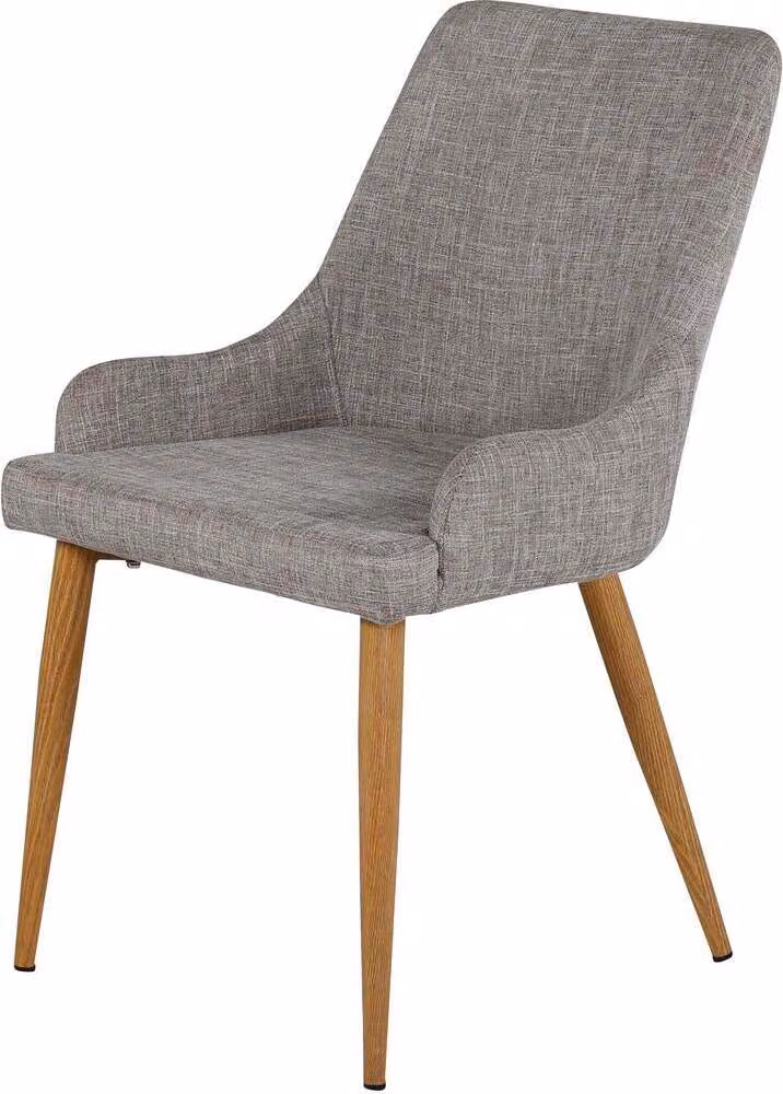 FURNLUX Sedia da sala da pranzo Plaza Grey Und Oak 49cm / Hauptfarbe: Grau / Dimensioni: 49 x 58 x 86 cm