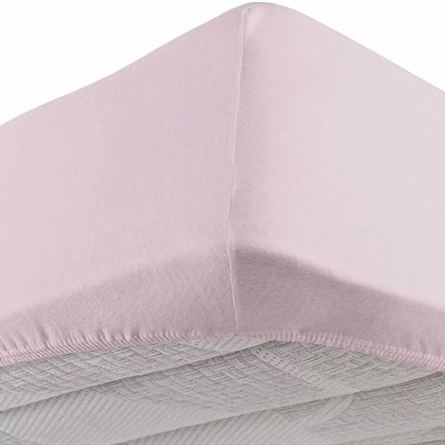 Lenzuolo con angoli elastici DaunenStep Vivacolor in jersey multicolore e rosa