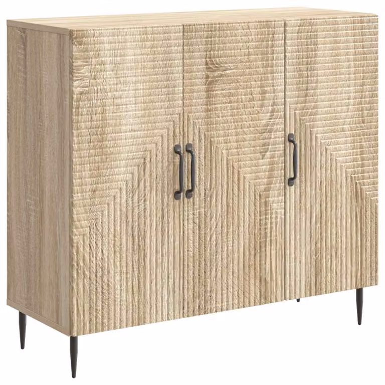 Credenza Rovere Sonoma 89 x 34,5 x 80 cm Legno ingegnerizzato