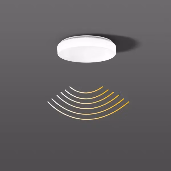 RZB FLAT POLYMERO KREIS SLIM, LED, 3000 K, 1300 lm, IP40, Bianco