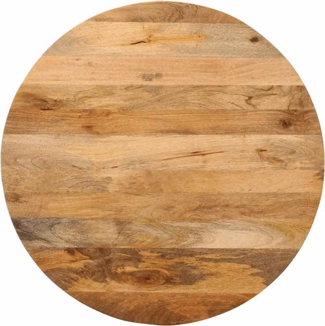 Dessus de table Ø 70x3,8 cm rond bois de manguier massif