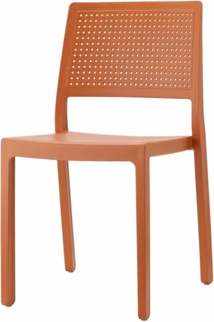 SET 6 SEDIE EMI TECNOPOLIMERO SCAB DESIGN - Terracotta 73