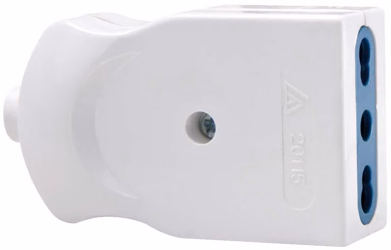 Brennenstuhl, presa multipla a due prese, 10/16A, 2P+T, colore bianco