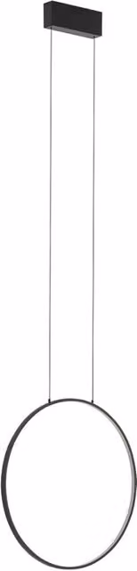 Lampada a sospensione Nowodvorski Circolo S nera LED 3000K