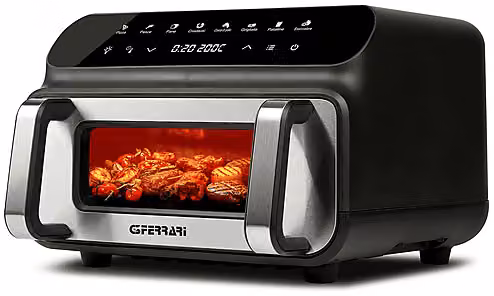Friggitrice ad aria G3 Ferrari Friggisano BBQ G10181, capacità 10 l, 2000 W, Black e Silver con display digitale – 1