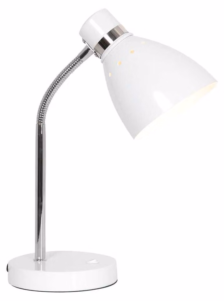 Lampada da tavolo - bianco - Spring - plastica metallo - Ø 14cm - E27 - 3391W - Steinhauer