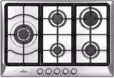 Piano cottura a gas da incasso Mondin MATERA A0755VPGCX in acciaio inox silver, 5 zone, L: 75 cm