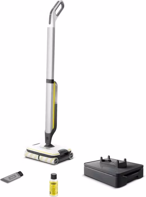 Karcher FC 7 Cordless Lavapavimenti senza fili ricaricabile bianco con stazione di ricarica e display – 1