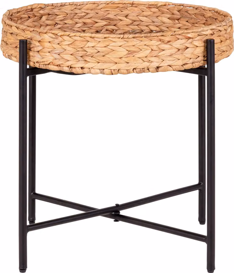 Tavolo angolare Naro Ø50cm naturale.