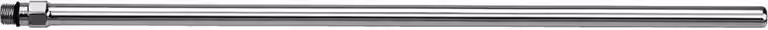 Tubo di collegamento al rubinetto 10mm-M10x1, 60cm, cromo