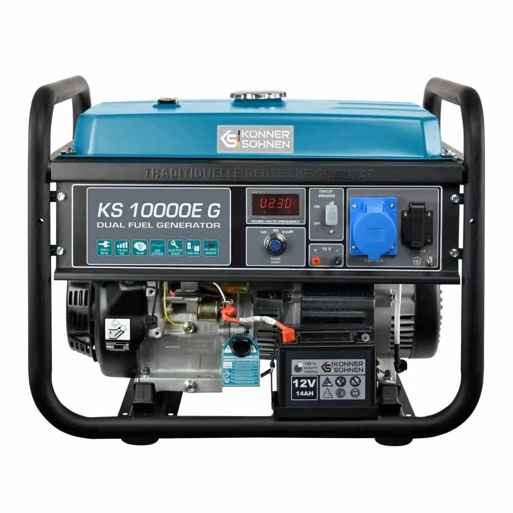Generatore a gas/LPG Könner & Söhnen KS 10000E G blu in acciaio – 2