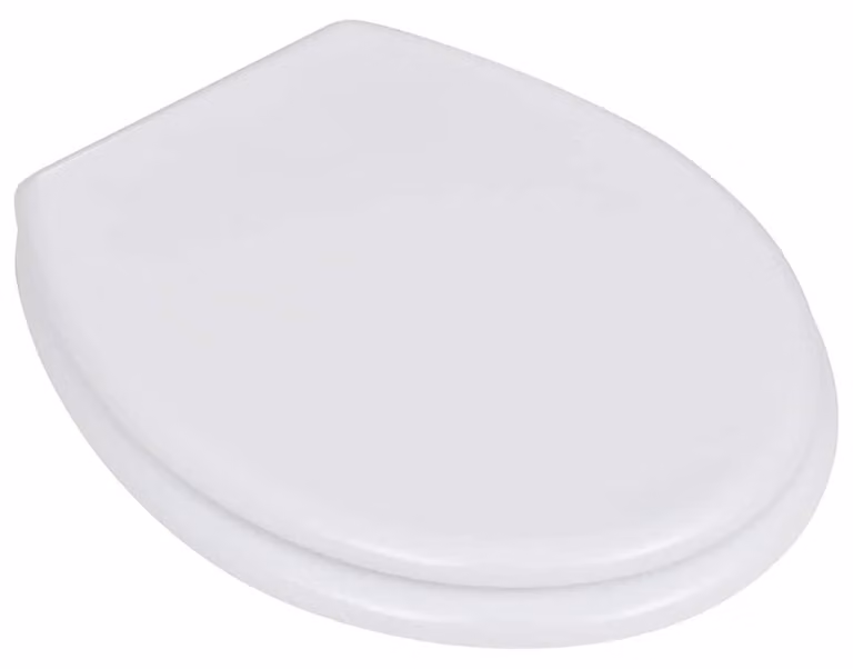 Sedile WC in MDF con Coperchio Design Semplice Bianco