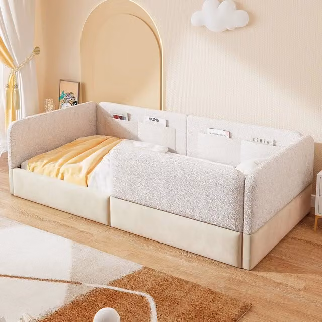 Letto Imbottito con Sponde e Contenitore ¨C Xylo ¨C Bianco 90x200