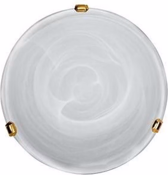 Plafoniera rotonda DUNA oro-bianca 1xE27x40W in vetro, dimensioni: 9x30x30 cm, IP20, Candellux