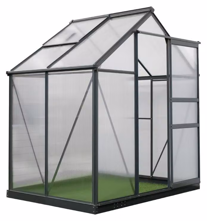 Serra in alluminio Westmann Flora 64 antracite 132x192x202 cm