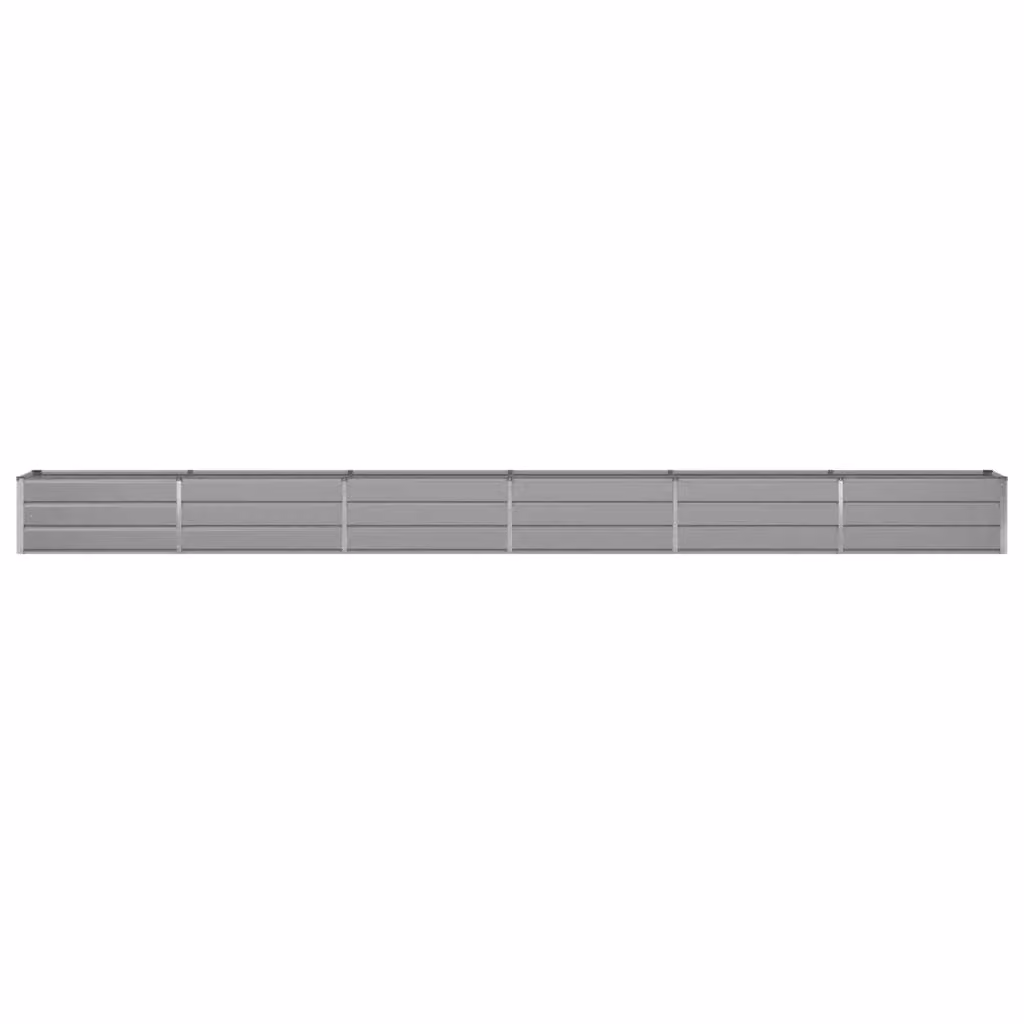 Fioriera moderna multifunzionale HELLOSHOP26 in acciaio zincato grigio, L: 580 cm, P: 50 cm, H: 45 cm – 2